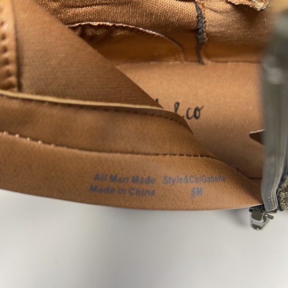 Style & Co. Womens Gabella P Faux Leather Buckle Ankle Boots - Picture 12 of 15